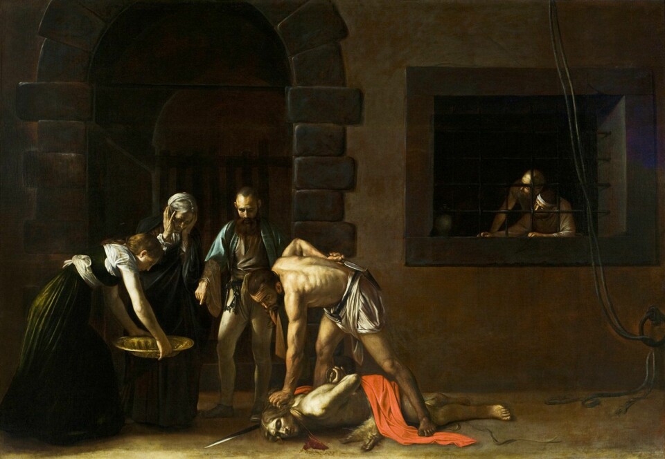 Schilderij ‘De Onthoofding van Johannes de Doper’ van Caravaggio.
