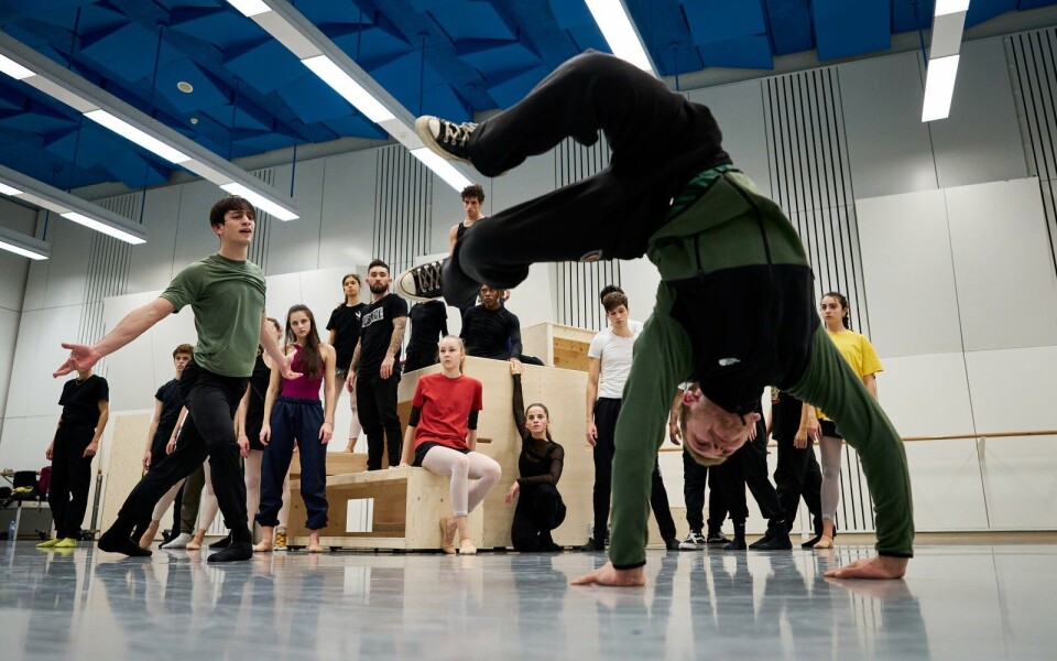 Repetitie van Dorian. Beeld: Michel Schnater. Repetitie van het ballet Dorian