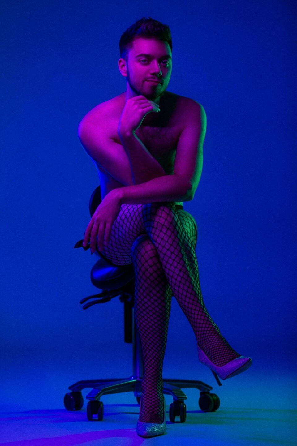 Beeld: Rob Jacobs Matthijs van Els in panty