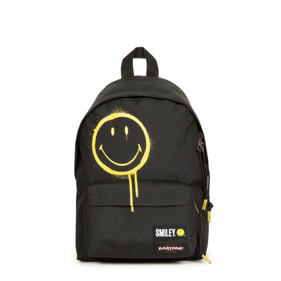 Backpack uit de Eastpak Smiley-collectie. Backpack uit de Eastpak Smiley-collectie.