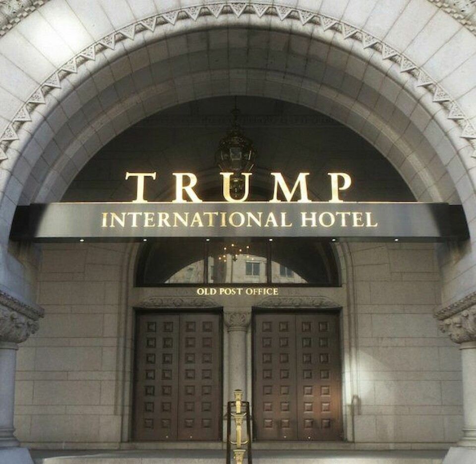 Het Trump hotel bevindt zich in het oude postkantoor en ligt op een steenworp afstand van het Witte Huis.