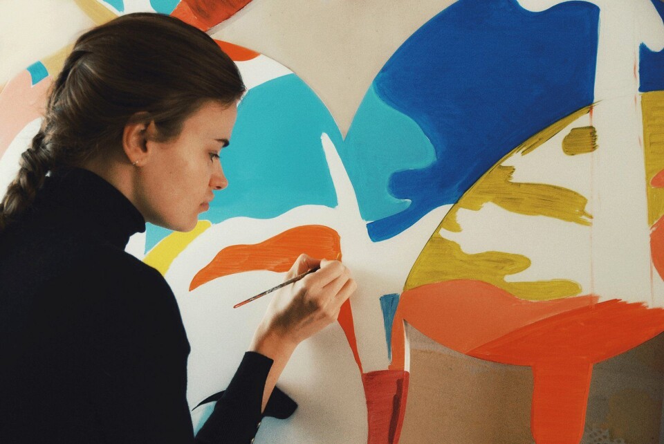 Schilder en graffitikunstenaar Loes van Delft. Loes van Delft - Mickey Moam