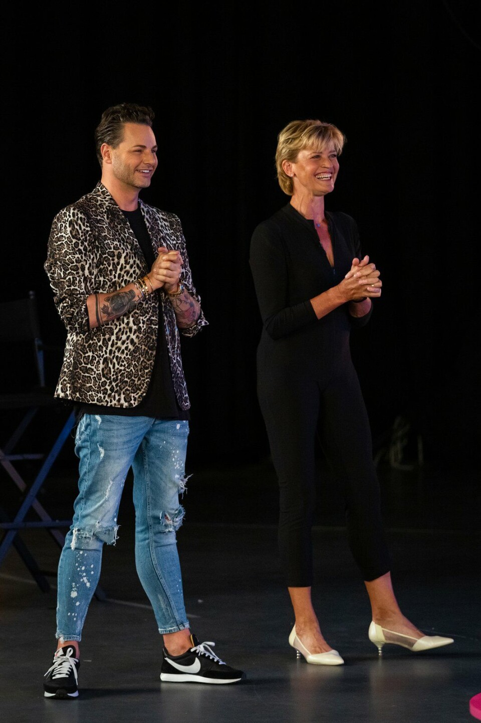 Fred van Leer met Olga Commandeur Fred van Leer Olga Commandeur Drag Race Holland