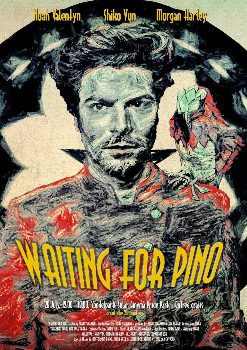 Filmposter Waiting For Pino | Zelfportret gemaakt door Noah Valentijn Waiting For Pino