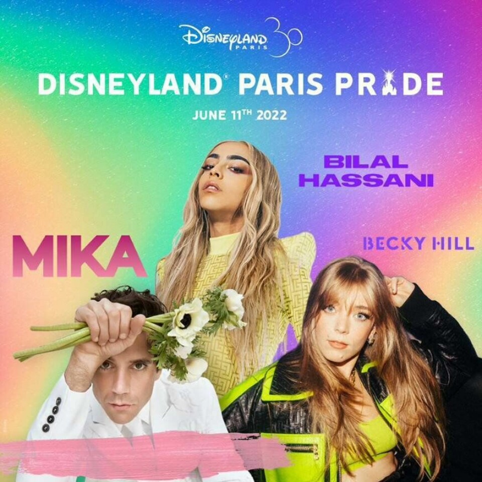 Mika, Bilal Hassani en Becky Hill voor Disneyland® Paris Pride