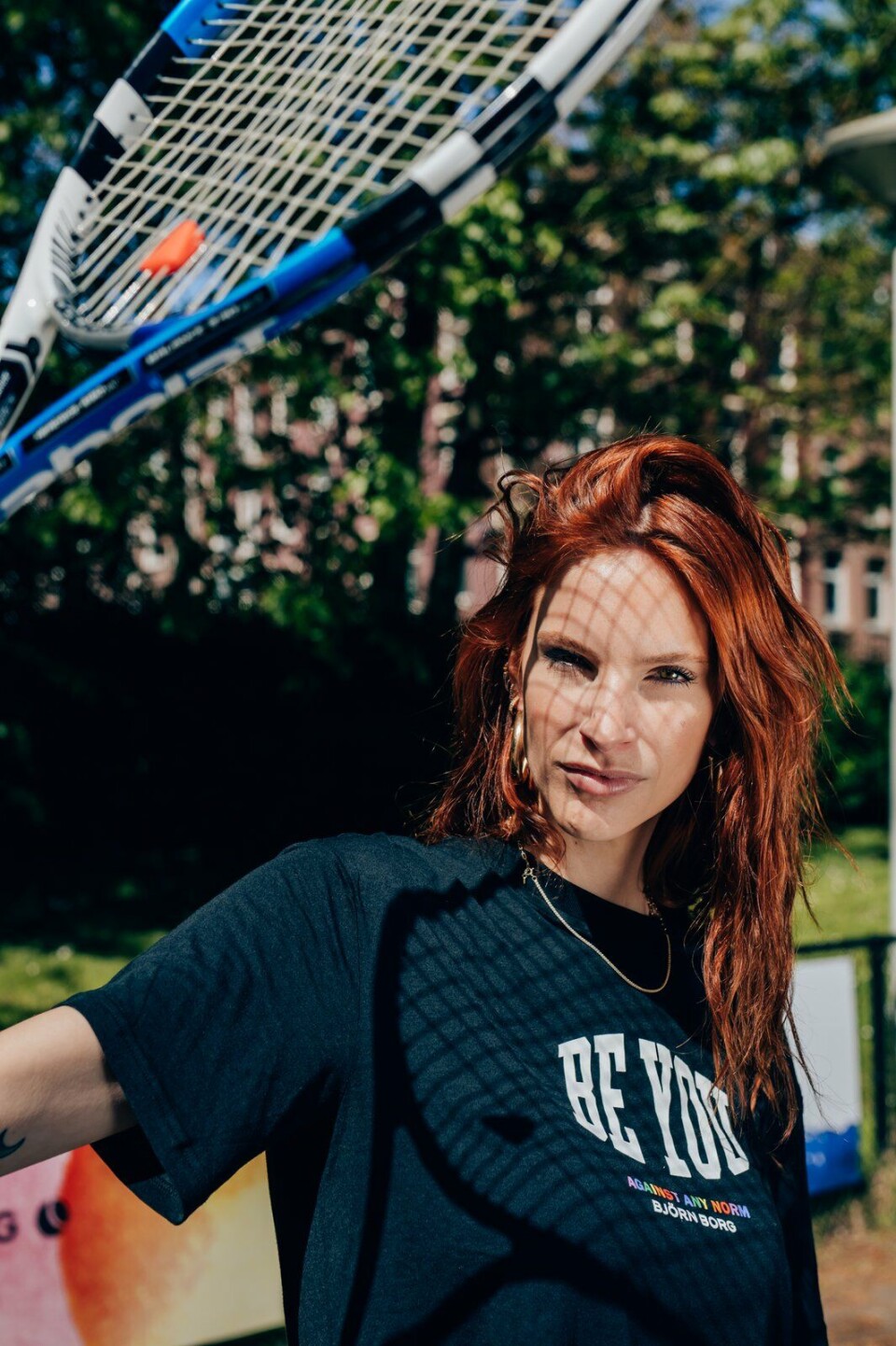 Model Mierijn Blokzijl in de Pride training-collectie van Björn Borg Björn Borg