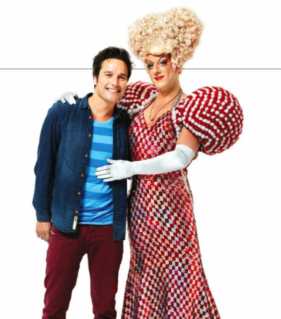 Dragqueen Bertie (Alex Klaasen) uit de film Chez Nous