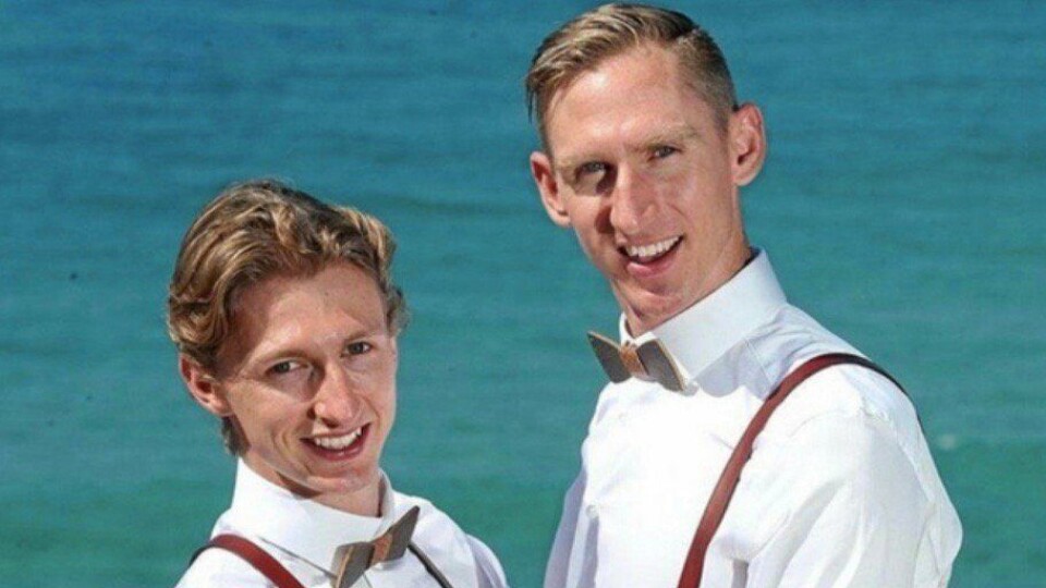 Graig en Luke werden het eerste Australische homokoppel dat in het huwelijksbootje stapte. De Australische Graig en Luke gingen trouwen