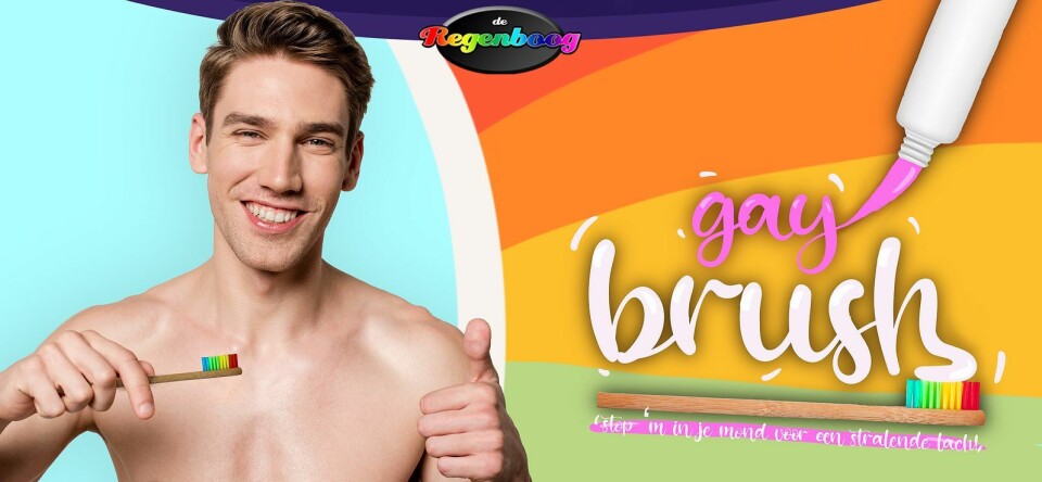 Bar de Regenboog verkoopt ‘The Gay Brush’