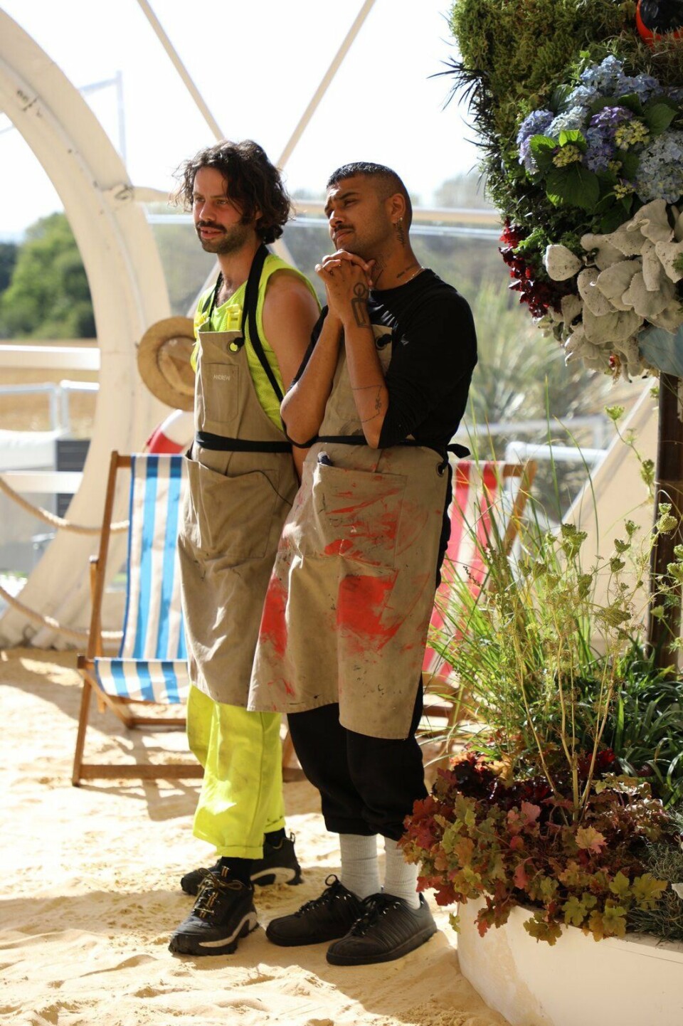 Andrew en Richard The Big Flower Fight