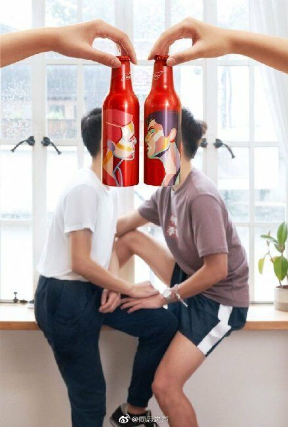 Chinese gays gaan viraal met Budweisers ‘Love is Love’-foto’s