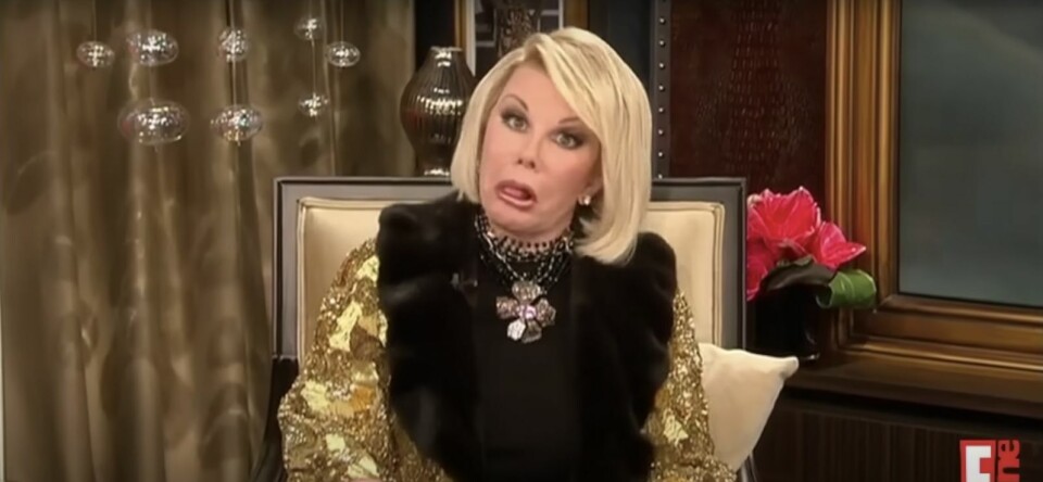 Very vintage: Joan Rivers’ vuige commentaar bij The Fashion Police