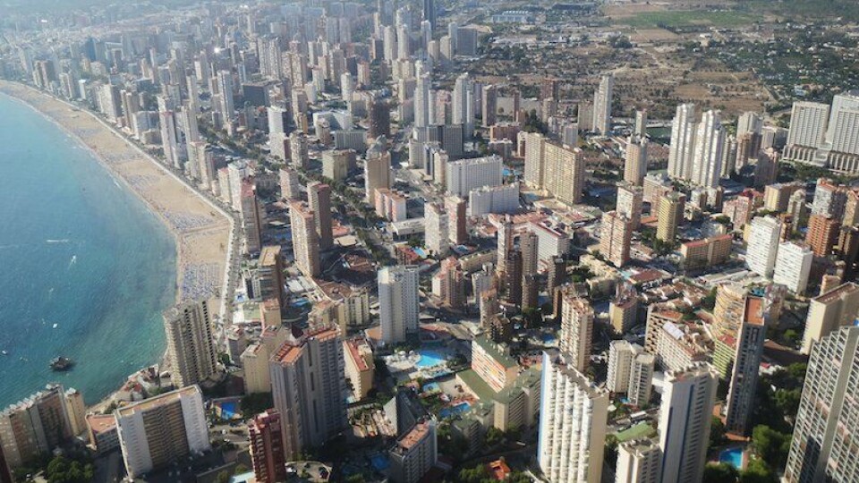 Benidorm strand en stad