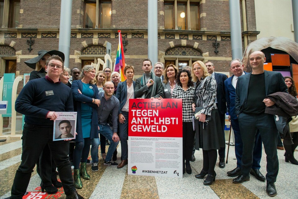 Demonstratie LHBTI-discriminatie COC Nederland #IKBENHETZAT
