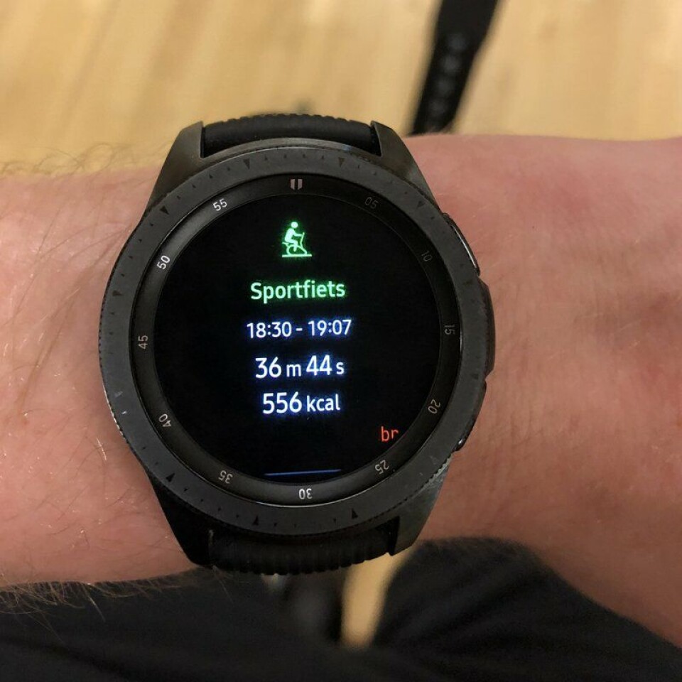 Sporten met de Samsung Galaxy Watch