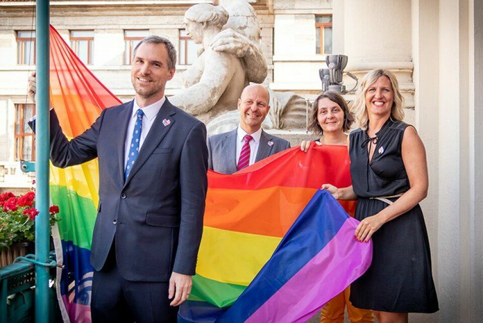 Prague Pride city hall 2019
