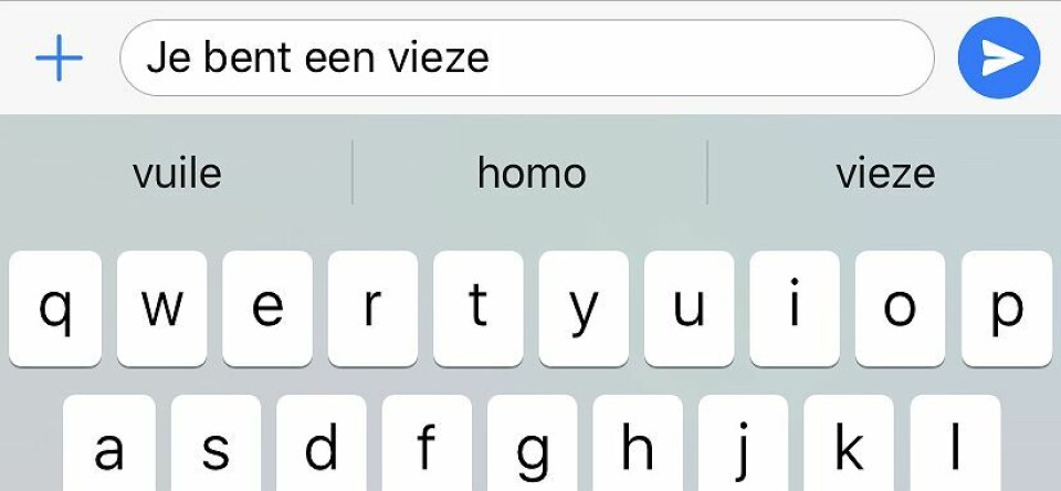 iPhone: “Je bent een vieze homo”