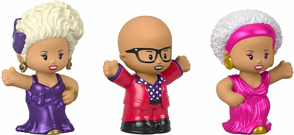 Mattel lanceert drie RuPaul ‘Little People’-poppetjes
