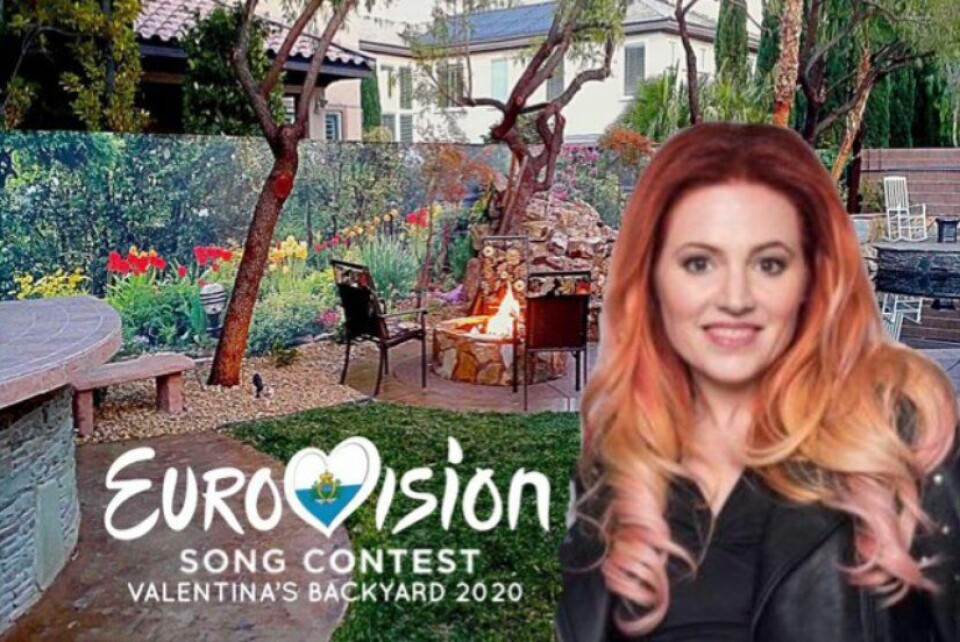 Bron: Reddit Eurovision 2020 in de tuin van Valentina Monetta in San Marino