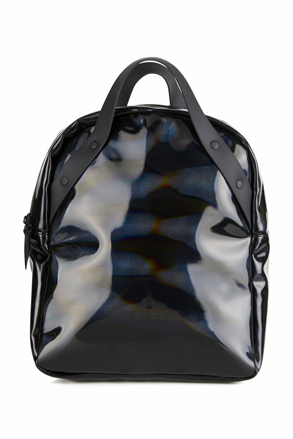 Holographic Backpack Go €105,00 Rains zwarte tas