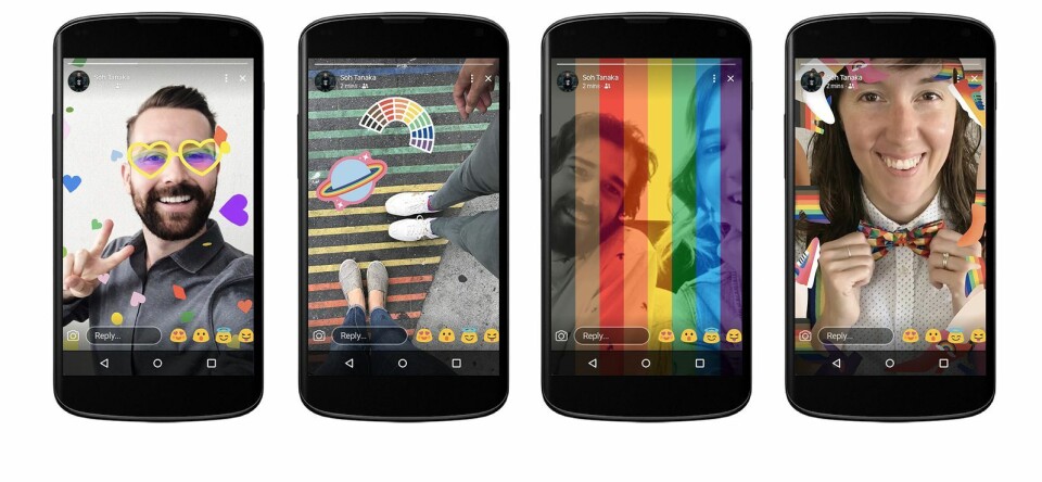 Regenboogstickers, layers en meer: Facebook en Instagram gaan los