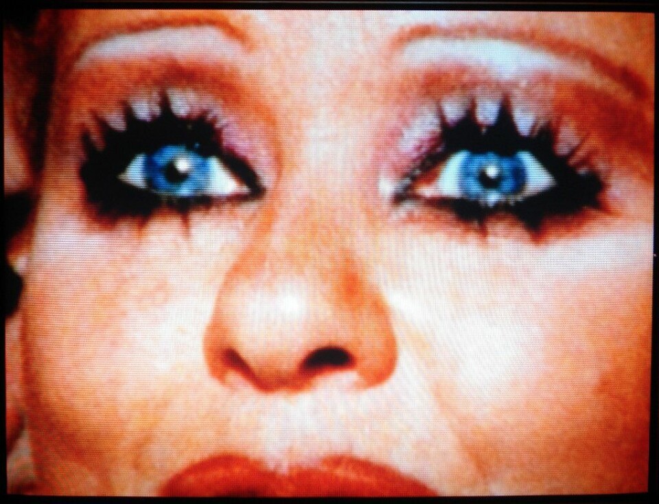 De foto waarop de officiële cover van The Eyes of Tammy Faye is geïnspireerd Tammy Faye Bakker