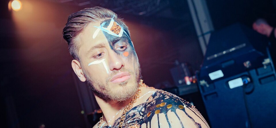 Duncan op het grote doek tijdens Liquid Kiddy Eurovision