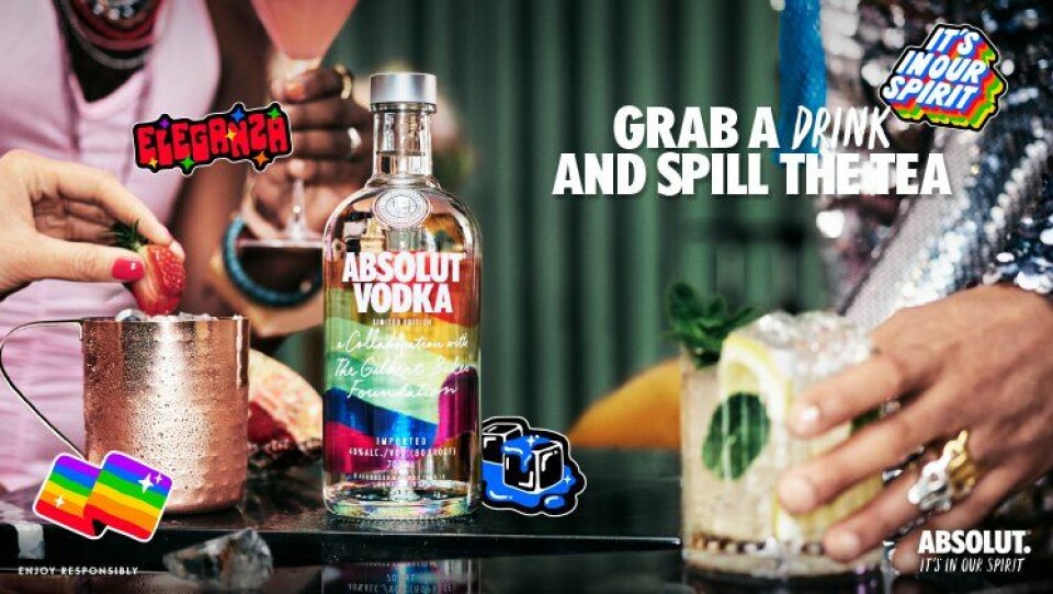 Absolut Rainbow fles Absolut Rainbow fles