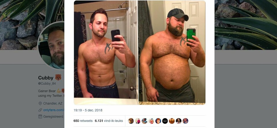 Man gaat van twink naar bear in vijf jaar