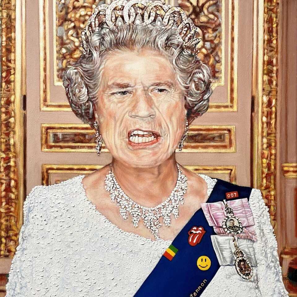 Mick Jagger is a queen van Matthias Hintzen. Onderdeel van A tribute to all queens. A tribute to all queens