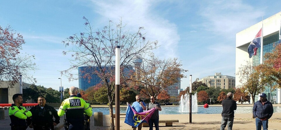 Het aantal bezoekers bij ‘Straight Pride’ in Dallas: TWEE