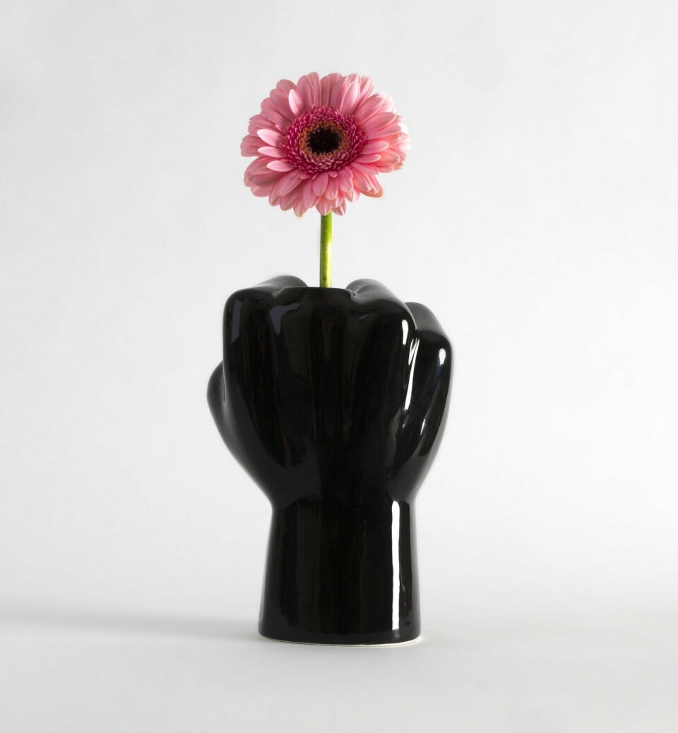 Fckvase vaas met roze bloem