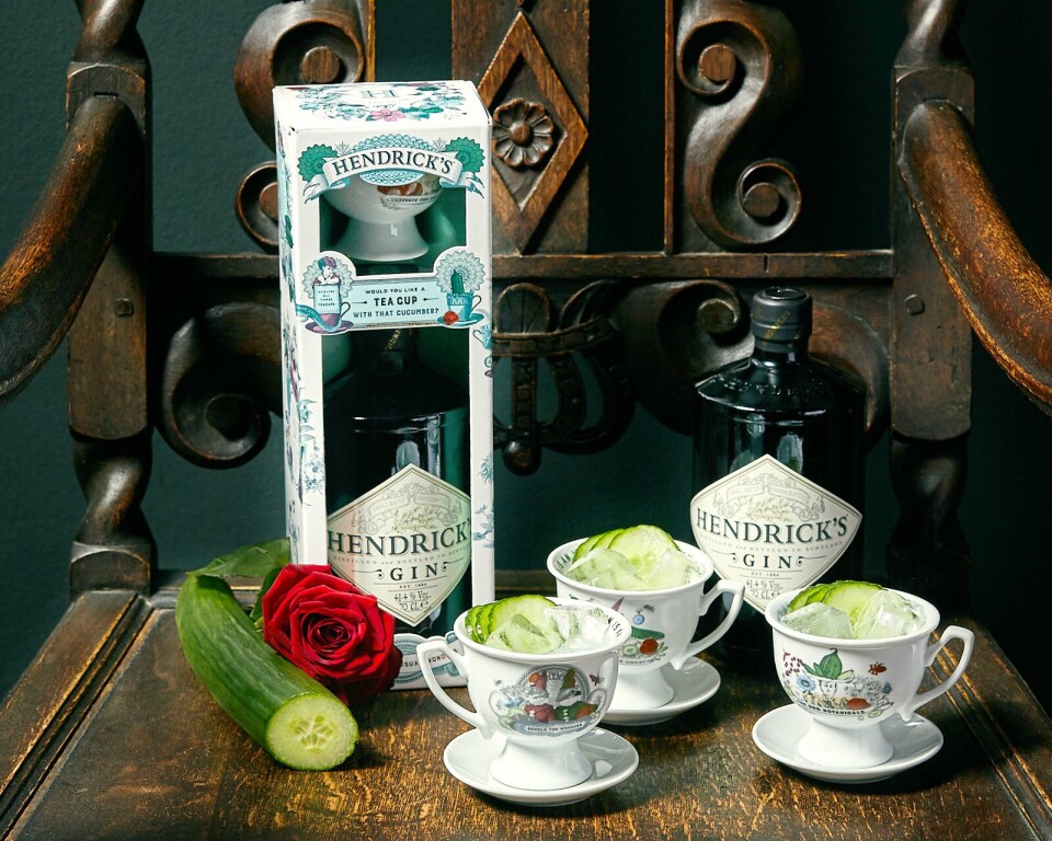 Hendrick’s Gin giftpack met kop en schotel