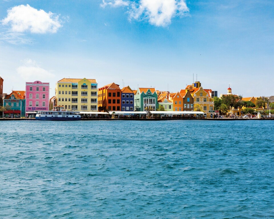 Kleurrijke huizen in Curaçao