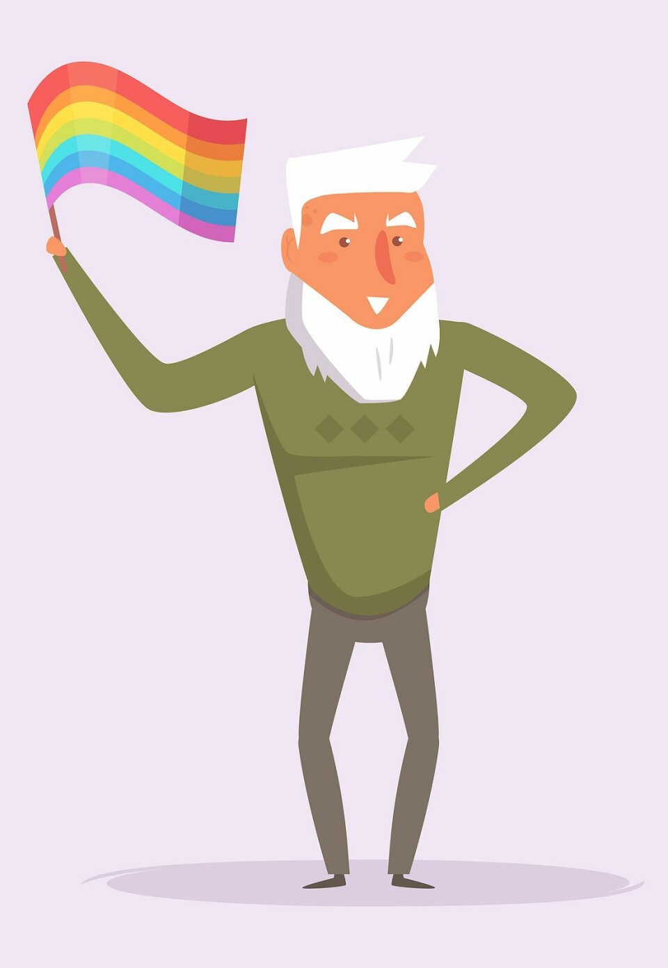 Tachtigjarige Clem Bongers uit Nijmegen gekozen tot Mr Senior Pride
