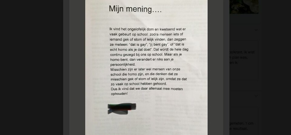 Jongen (11) roept op: “Stop met ‘dat is gay’ zeggen”