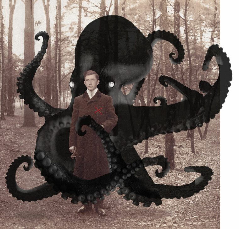 Zelfdoding onder lhbtq personen, een man verstrikt in de tentakels van een octopus