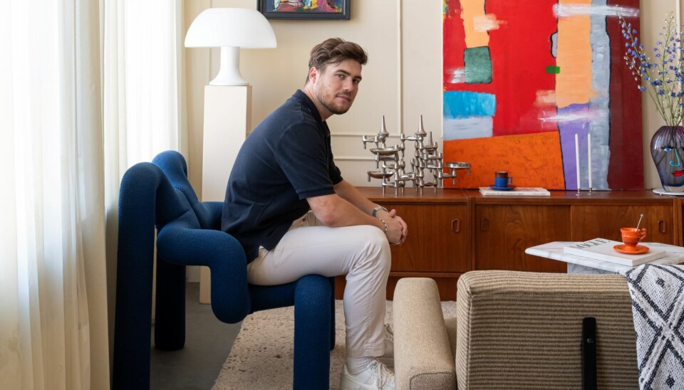 Kesslee Kasius in zijn woning.