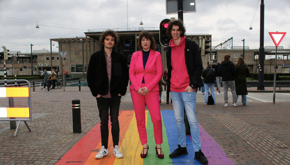 Regenboogzebrapad in Zutphen