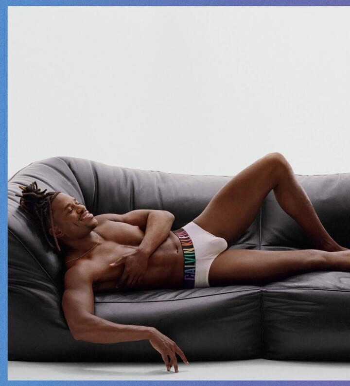 Video en foto’s: zo ziet de nieuwe Pride-campagne van Calvin Klein eruit Jeremy Pope voor Calvin Klein
