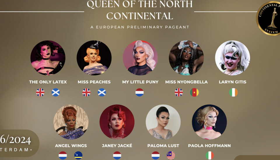Kom naar de Europese kampioenschappen Drag, met 9 kandidaten EK Drag
