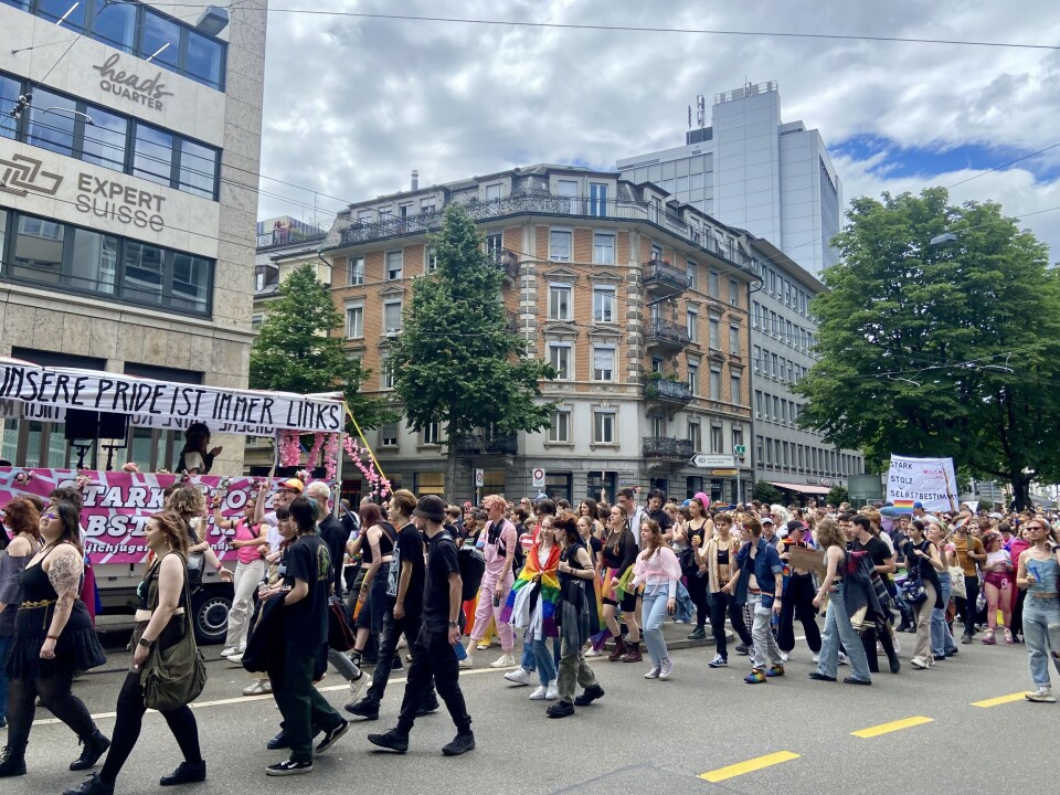 De opening van Zürich Pride. De opening van Zürich Pride.