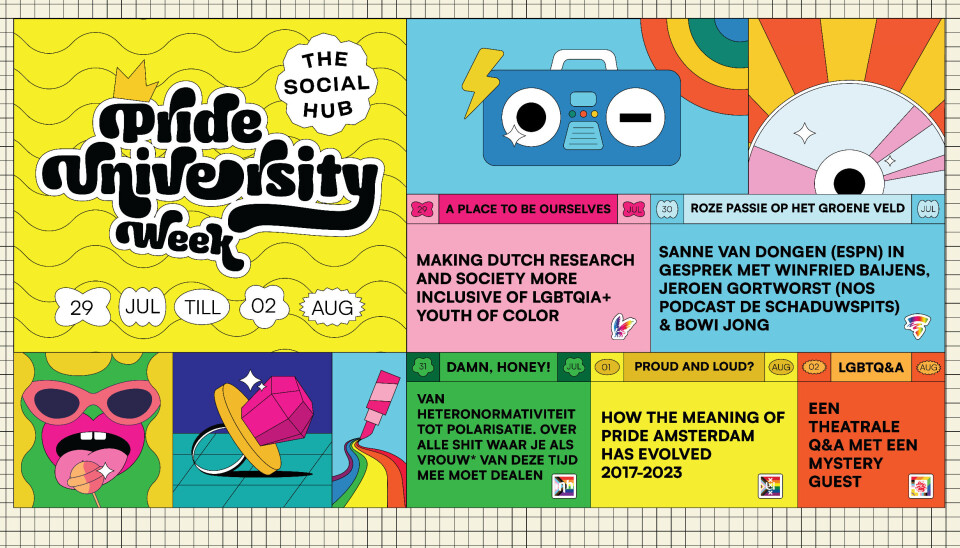 Volg de queer collegereeks tijdens Pride week Pride University Week