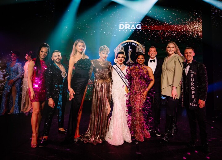Janey Jacké uitgeroepen tot Queen of the North Continental tijdens Europese Kampioenschappen Drag Miss North Continental - Janey Jacké