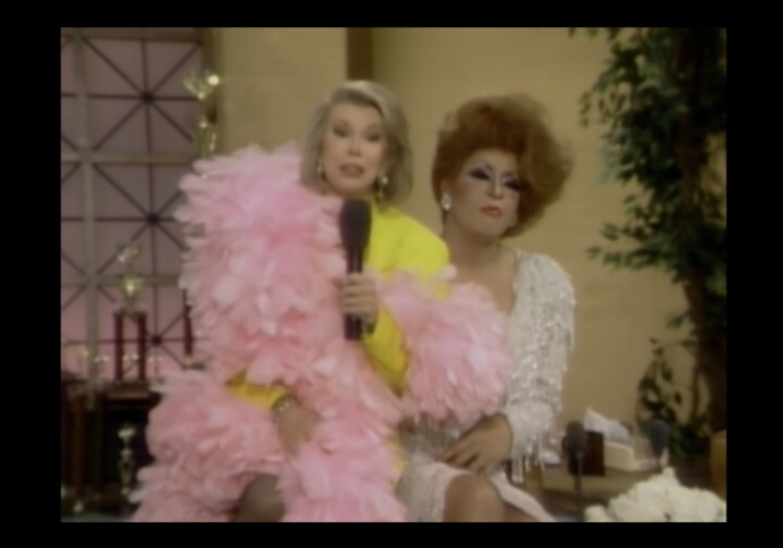 Very vintage: de cast van Paris Is Burning is op bezoek in de talkshow van Joan Rivers Joan Rivers en Dorian Corey - Paris Is Burning