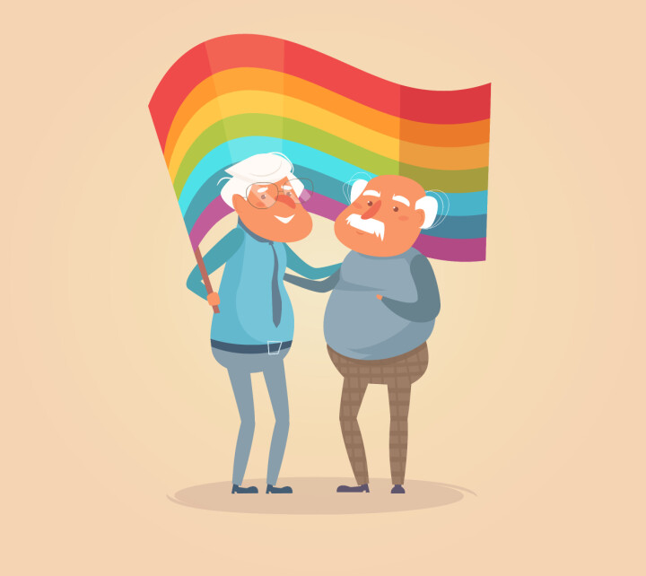 Meer dan 300 gay 50-plussers vieren alsnog ‘prom night’: “Eindelijk mogen we erbij horen” Senior gays dancing