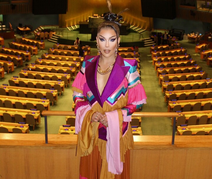 Foto’s: Envy Peru betreedt Verenigde Naties in New York, als een van de eerste dragqueens ooit Envy Peru