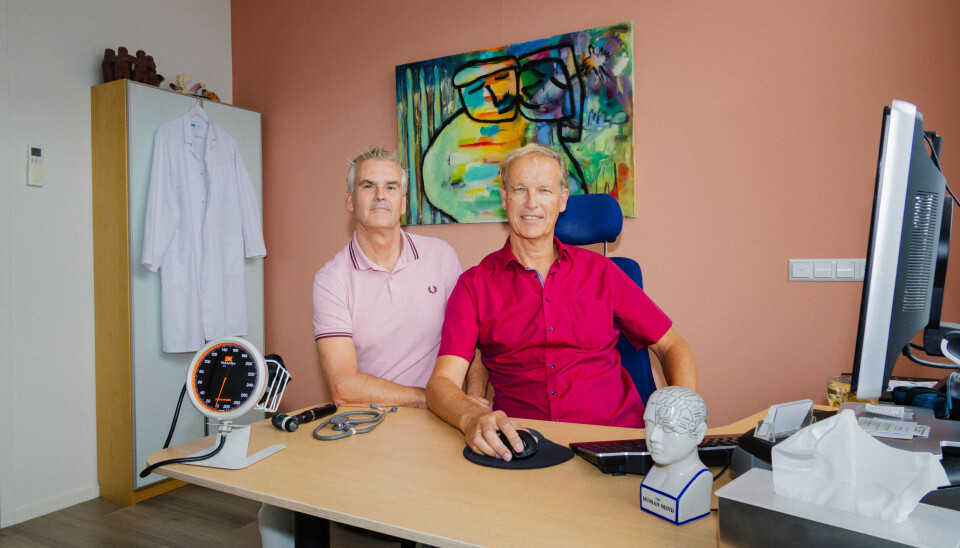 Arjo (rechts) en Erik. huisartsenkoppel Arjo van den Berg & Erik Koelma