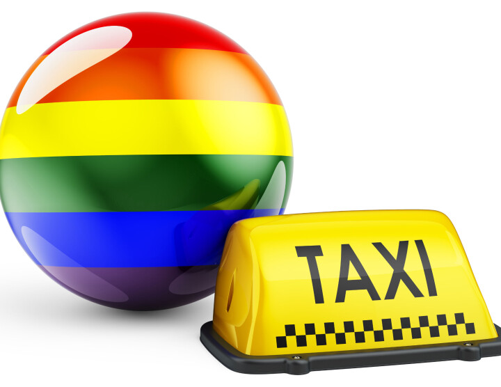 D66 wil label voor lhbtiq+-vriendelijke taxi’s: ‘Veiligheid en vrijheid gaan hand in hand’ Taxi met regenboog