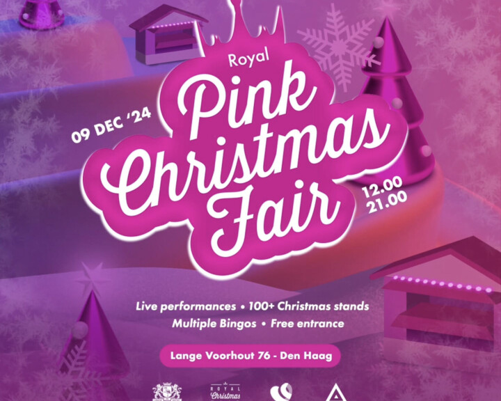 Kom naar de Royal Pink Christmas Fair in Den Haag Royal Pink Christmas Fair